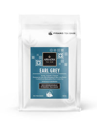 Thumbnail for Pack of Arkadia Tea Co. Earl Grey pyramid tea bags on a white background