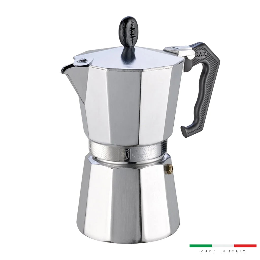GAT Lady Oro Moka Pot 3 Cup Coffee Maker – Eighteen Grams