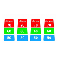 Thumbnail for Set of traffic signs with different color combinations on a white background