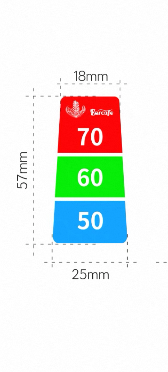 colour coded thermometer sticker for milk jugs