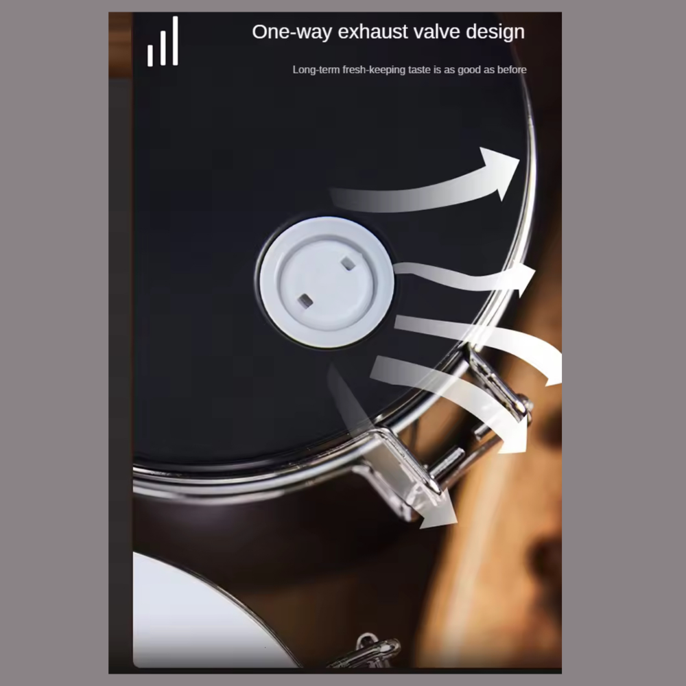 Exhaust valve design illustration with arrows indicating airflow, on a dark background.