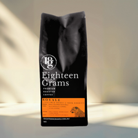 Thumbnail for Eighteen Grams Royale light-medium roast coffee bag on a soft neutral background 1kg