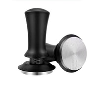 Thumbnail for Black and silver coffee tamp on a white background